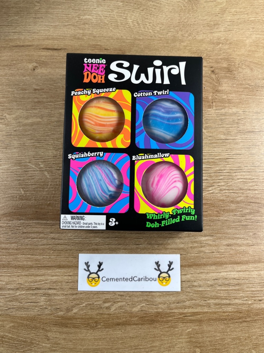 NeeDoh Teenie Swirl 4 Pack NEW SEALED